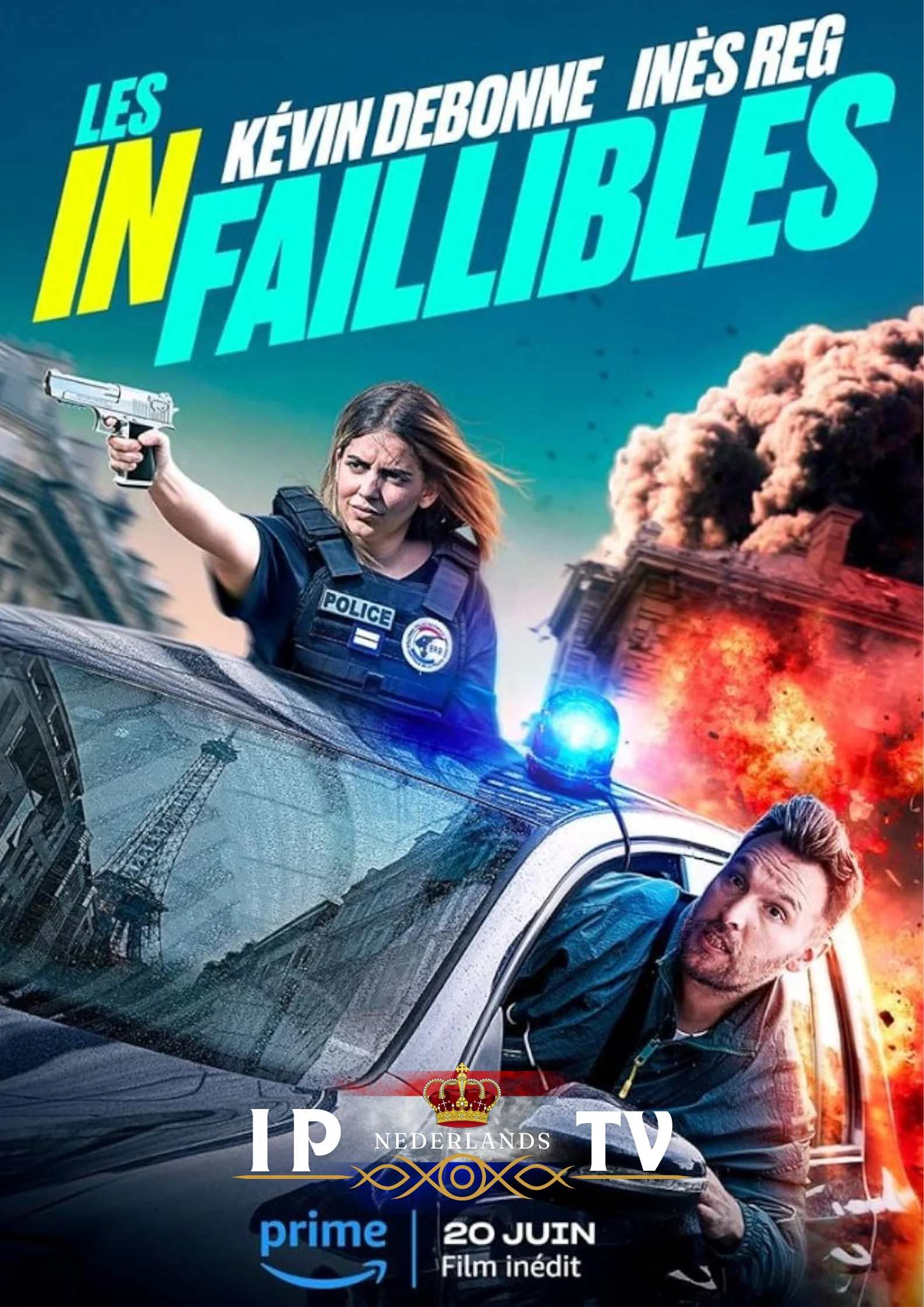 Poster voor een film genaamd Les infallibles, beschikbaar binnen de inhoud van iptv nederlandse